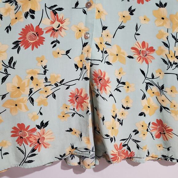 Mixit Vtg 90s Y2K Shell Button Front Floral Maxi Skirt Size 14 Cottage Fairy - Picture 5 of 9